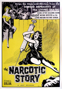The Narcotics Story Movie Poster Print featuring vivid imagery capturing the essence of the film.