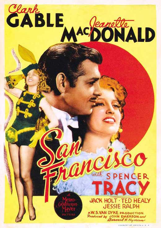 San Francisco Cityscape Movie Poster Print showcasing the iconic skyline.