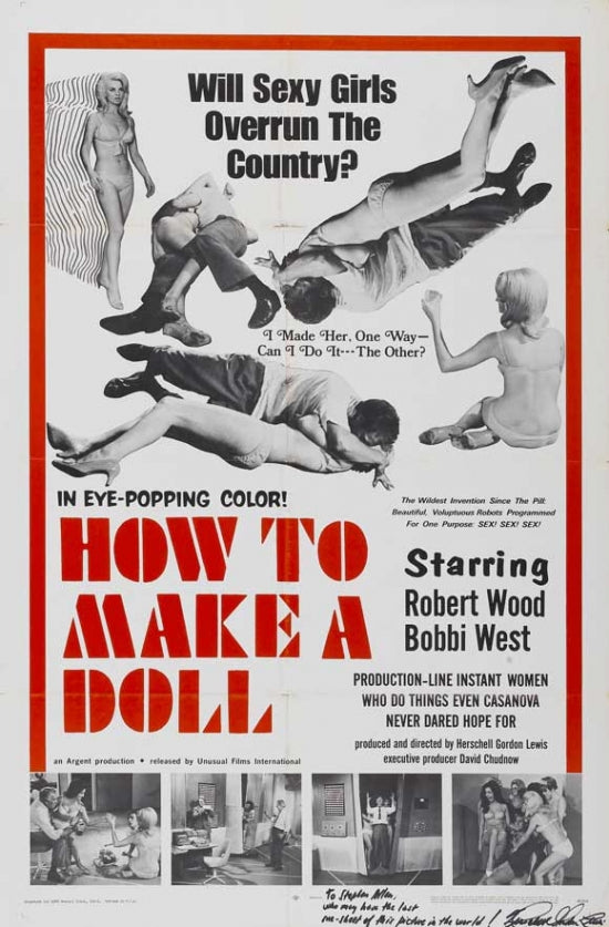 How to Make a Doll Movie Poster Print with playful design.
