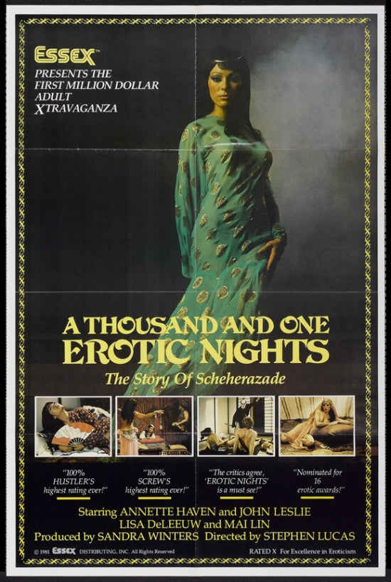 Thousand and One Erotic Nights Movie Poster Print showcasing cinematic art.