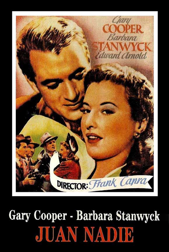 Meet John Doe Movie Poster Print showcasing classic film art.