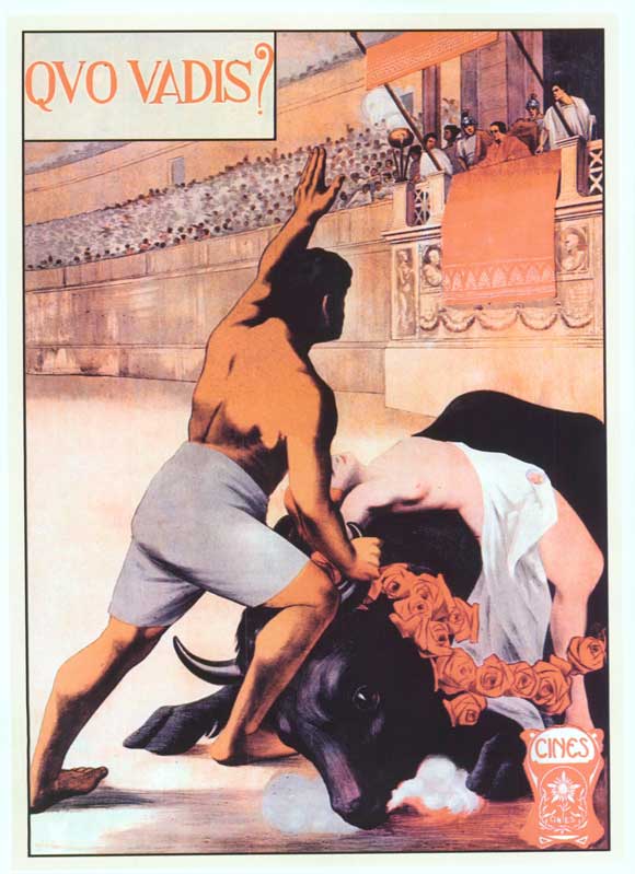 Quo Vadis Movie Poster Print showcasing classic film art.
