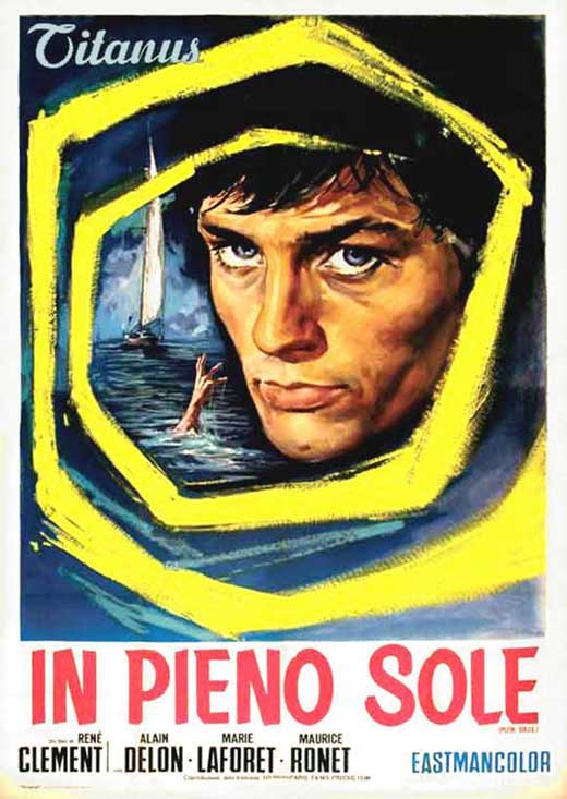 Purple Noon Movie Poster Print featuring classic film art.