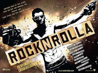 Rocknrolla Movie Poster Print showcasing vibrant artwork.