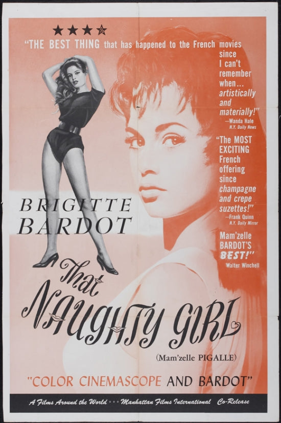 That Naughty Girl Movie Poster Print showcasing classic cinema