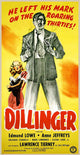 Dillinger Movie Poster Print showcasing iconic crime film art