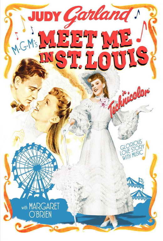 Meet Me in St. Louis Movie Poster Print featuring classic film design.