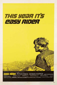 Easy Rider Movie Poster Print featuring iconic film art.