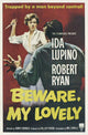 Beware My Lovely Movie Poster Print featuring classic cinema imagery.
