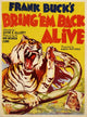 Bring 'Em Back Alive Movie Poster Print featuring classic film adventure.