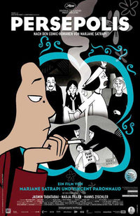 Persepolis Movie Poster Print featuring striking artwork