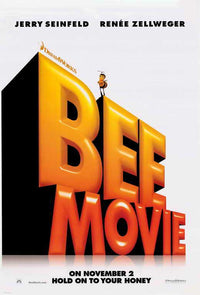 Bee Movie Poster Print featuring vibrant artwork from the animated film.