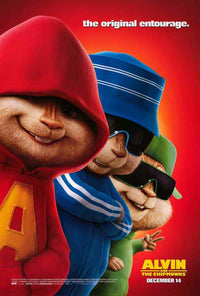 Alvin and the Chipmunks Movie Poster Print featuring vibrant artwork.