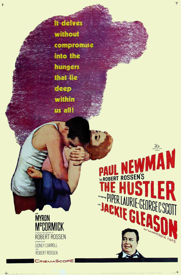 The Hustler Movie Poster Print showcasing classic film art.