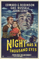 Night Has a Thousand Eyes Movie Poster Print showcasing classic cinema art