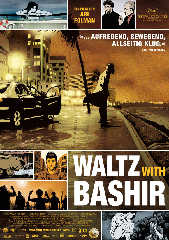 Waltz With Bashir Movie Poster Print showcasing vibrant artwork.