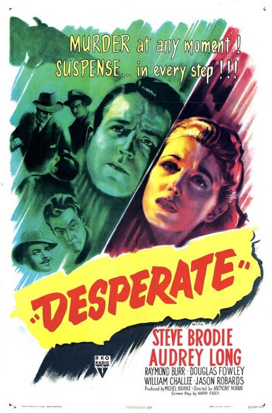 Desperate Movie Poster Print showcasing dramatic cinematic art.
