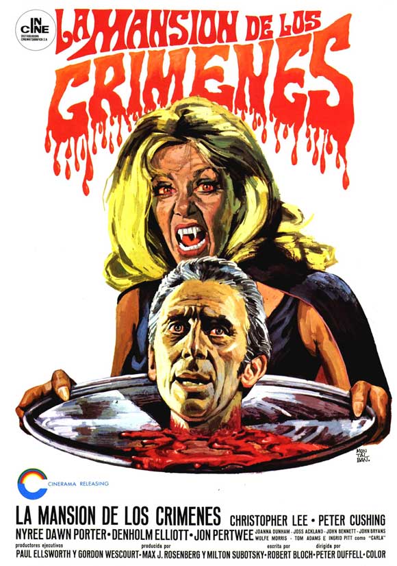 The House that Dripped Blood Movie Poster Print showcasing horror imagery.