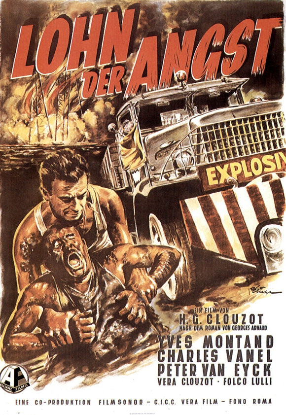 Wages of Fear Movie Poster Print, ideal for film enthusiasts and home decoration.