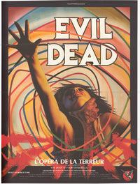 The Evil Dead Movie Poster Print showcasing iconic horror imagery.