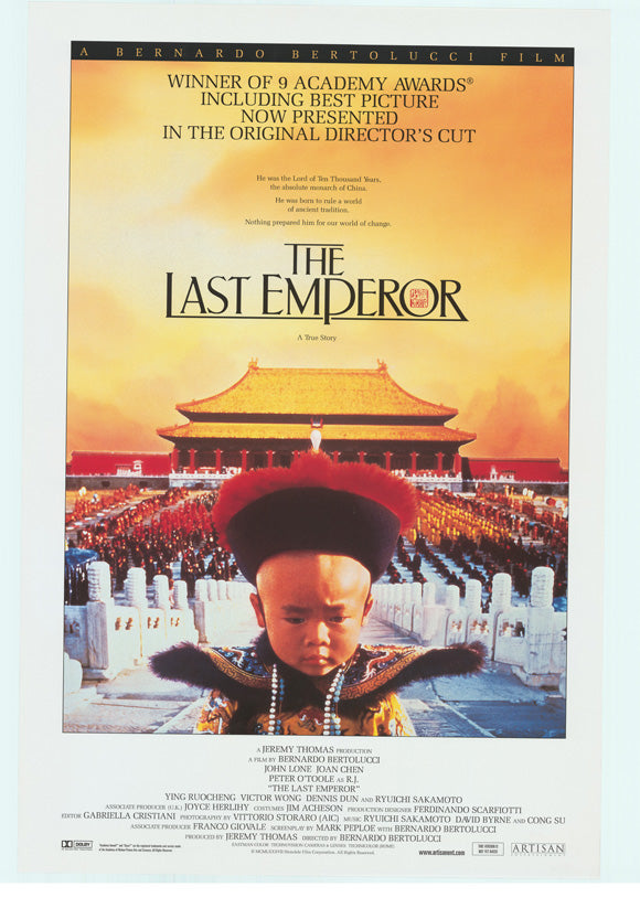 The Last Emperor Movie Poster Print showcasing cinematic art.