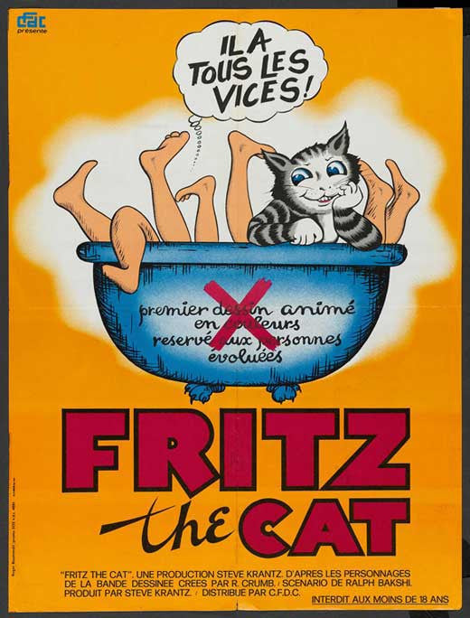 Fritz the Cat Movie Poster Print (27 x 40) | Pop Culture Graphics