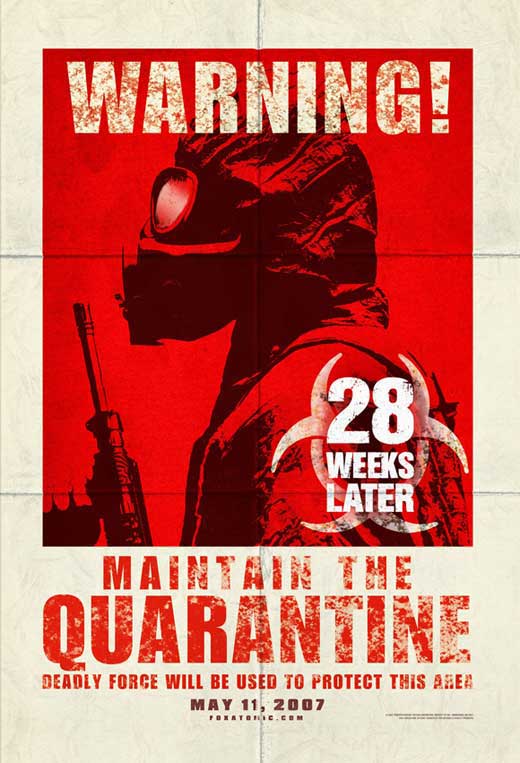 28 Weeks Later Movie Poster Print - Horror Film Artwork