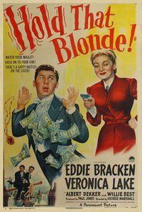 Hold That Blonde Movie Poster Print showcasing classic cinema art.