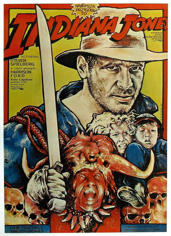 Indiana Jones and the Temple of Doom Movie Poster Print