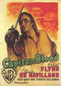 Captain Blood Movie Poster Print featuring classic film art.