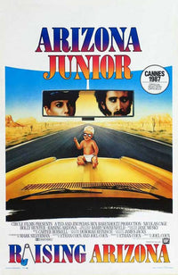 Raising Arizona Movie Poster Print showcasing unique film art.