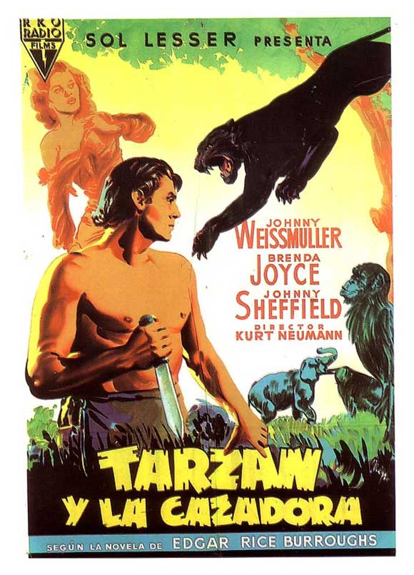 Tarzan and the Huntress Movie Poster Print showcasing classic adventure art.