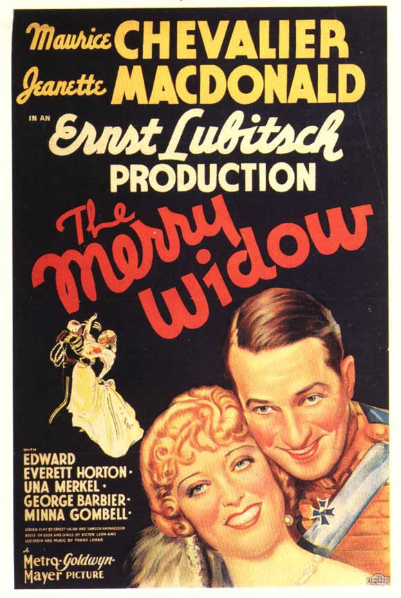 The Merry Widow Movie Poster Print showcasing classic cinema art.
