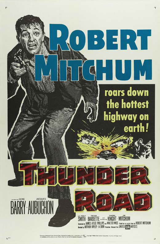 Thunder Road Movie Poster Print showcasing classic film art.