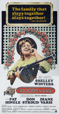 Bloody Mama Movie Poster Print showcasing classic horror art.