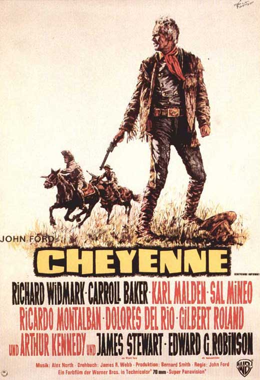 Cheyenne Autumn Movie Poster Print showcasing classic film art.
