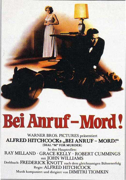 Dial M For Murder Movie Poster Print showcasing classic film design.