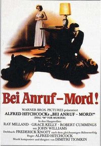 Dial M For Murder Movie Poster Print showcasing classic film design.