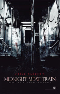 The Midnight Meat Train movie poster featuring chilling horror imagery.