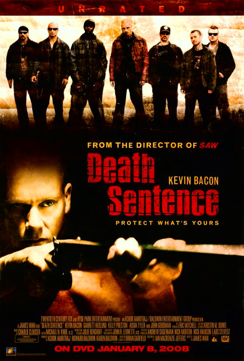 Death Sentence Movie Poster Print featuring dramatic design.