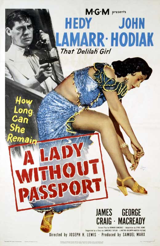 Lady Without Passport Movie Poster Print showcasing vintage cinema art.