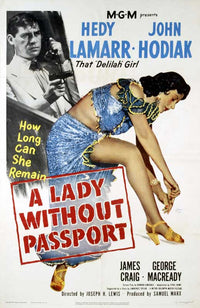 Lady Without Passport Movie Poster Print showcasing vintage cinema art.