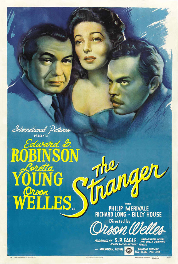 The Stranger Movie Poster Print showcasing cinematic mystery and intrigue.