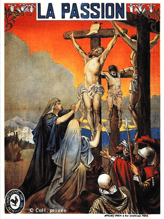 Vie du Christ Movie Poster Print showcasing historical artwork