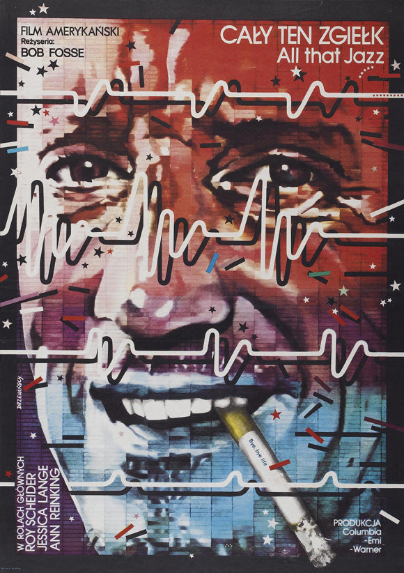 All That Jazz Movie Poster Print showcasing vibrant imagery and classic film art.
