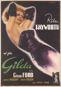 Gilda Movie Poster Print showcasing classic Hollywood glamour.