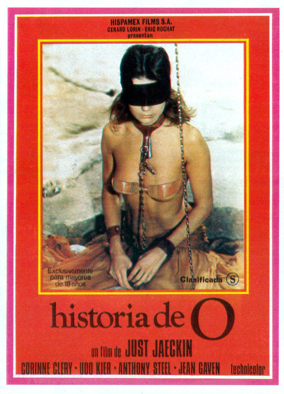The Story of O Movie Poster Print showcasing iconic film imagery.