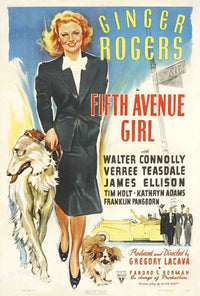 Fifth Avenue Girl Movie Poster Print showcasing classic cinema art.