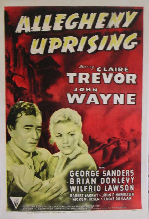 Allegheny Uprising Movie Poster Print in 11 x 17 size