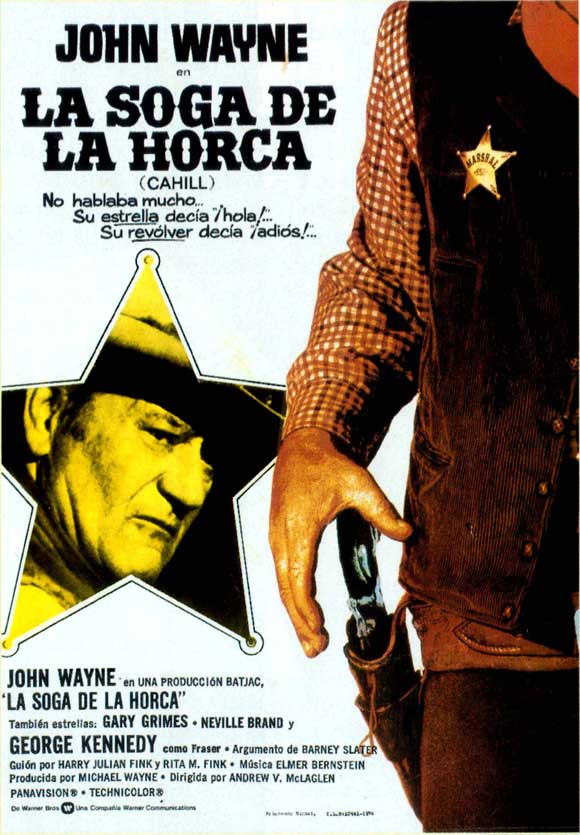 Cahill U.S. Marshal Movie Poster Print showcasing classic film artwork.